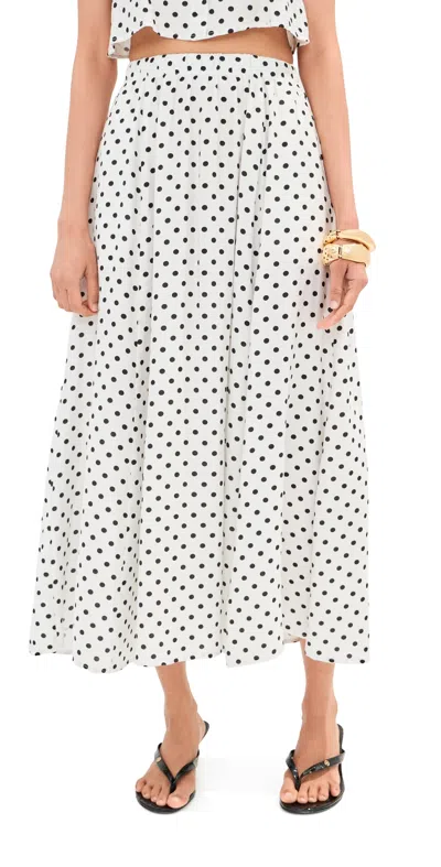 Le Bop Martha Skirt White Dot In Multi