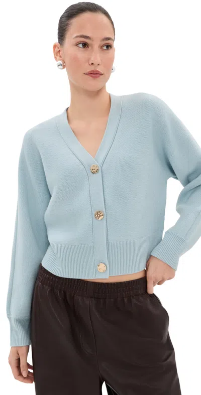 Le Bop Mikayla Wool Cashmere Cardigan Sky Blue