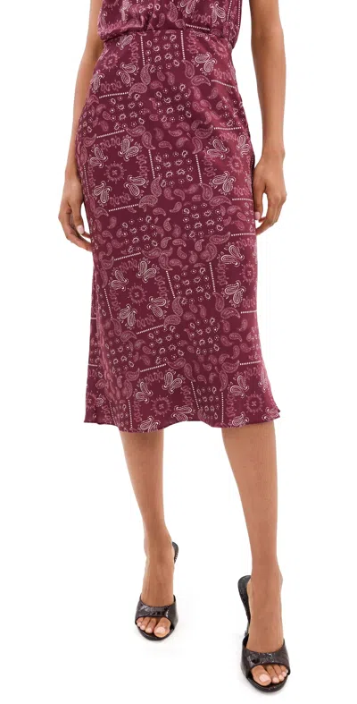 Le Bop Olive Skirt Zinfandel In Animal Print