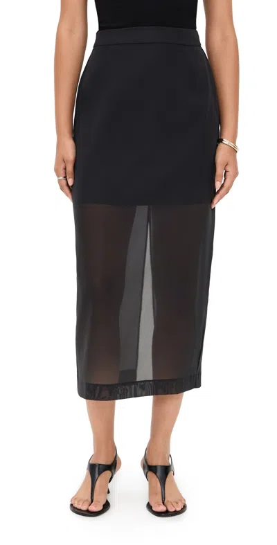 Le Bop Olivia Organza Skirt Black