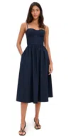 Le Bop Paige Bustier Dress Navy In Blue