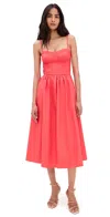 Le Bop Paige Bustier Dress Red In Red