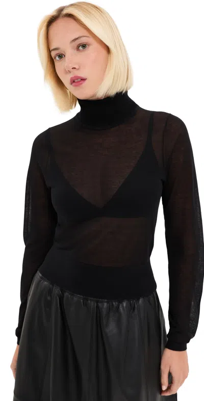 Le Bop Palmer Turtleneck Pullover Black