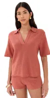 Le Bop Poolside Polo Burnt Sienna