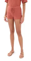 Le Bop Poolside Shorts Burnt Sienna In Brown