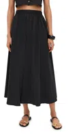 Le Bop Poplin Martha Skirt Black
