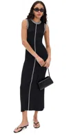 Le Bop Ringer Midi Dress Black & White