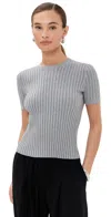 Le Bop Ringer Tee Heather Gray In Heather Gray