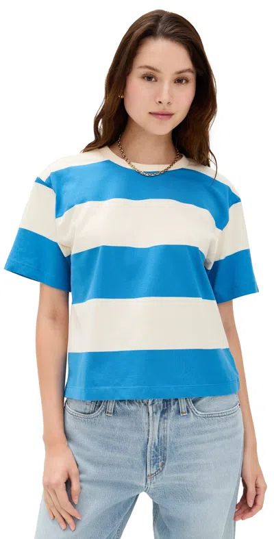 Le Bop Rory Striped Tee French Blue/ivory