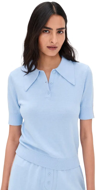 Le Bop Short Sleeve Polo Pale Blue