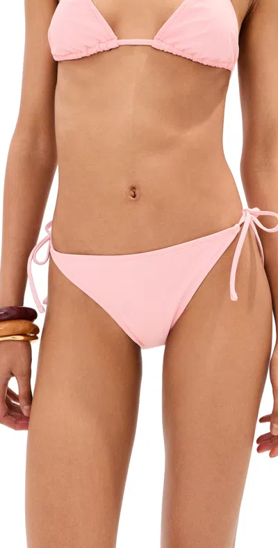 Le Bop Side Tie Bikini Bottoms Pink In Brown