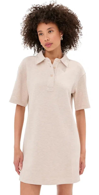 Le Bop Solene Polo Dress Heathered Oat In Neutral