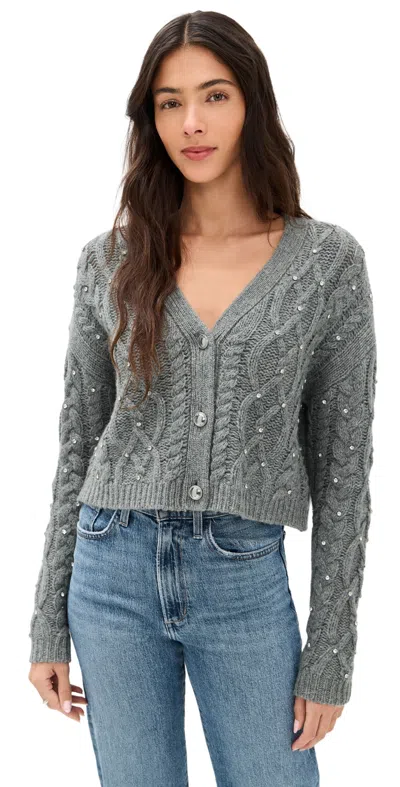Le Bop Sophie Gemstone Sweater Charcoal In Gray