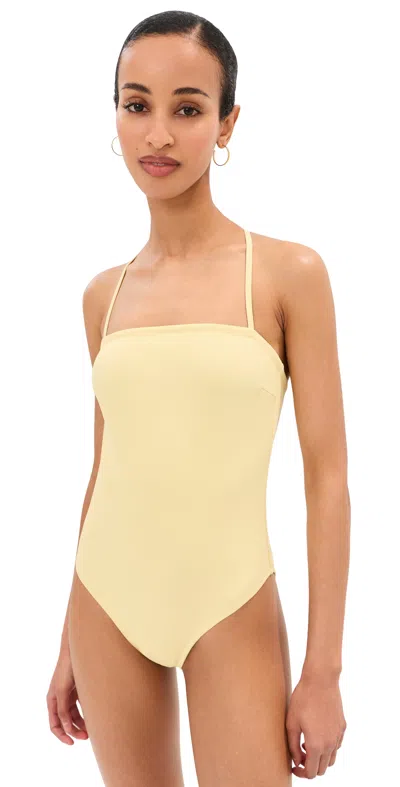 Le Bop Square Neck One Piece Mellow Yellow