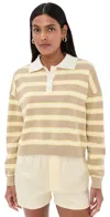 Le Bop Striped Polo Almond Stripe