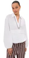 Le Bop Tate Poplin Pullover White