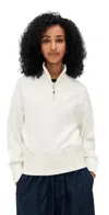Le Bop Thea Quarter-zip Pullover Ivory In White