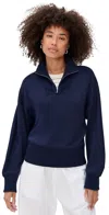 Le Bop Thea Quarter-zip Pullover Navy In Blue