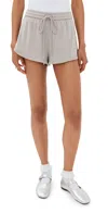 Le Bop Valerie Pointelle Shorts Heather Grey