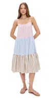 Le Bop Weekend Dress Multi Stripe In Multi