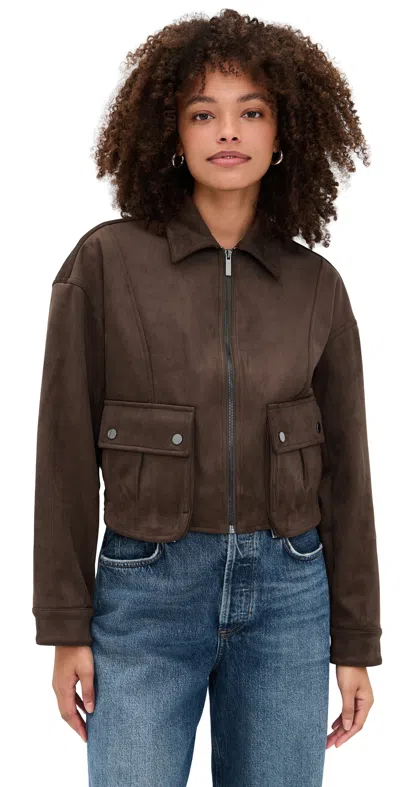 Le Bop Willa Utility Jacket Coffee In Brown