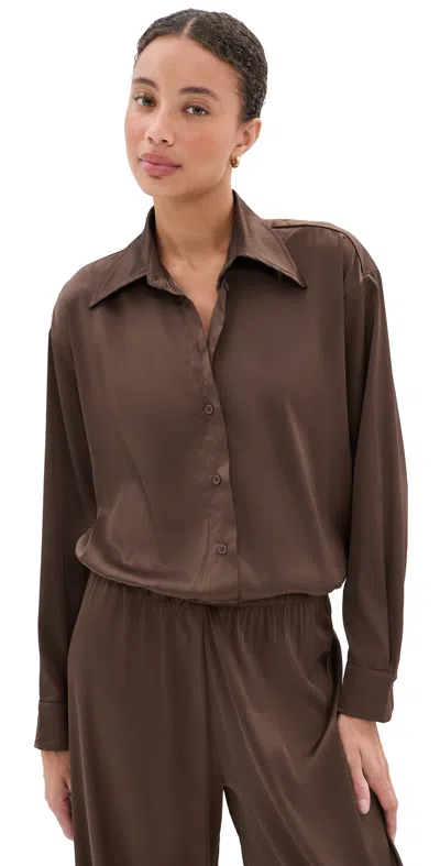 Le Bop Winnie Thong Bodysuit Chocolate In Brown