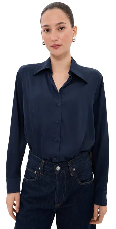 Le Bop Winnie Thong Bodysuit Navy In Blue