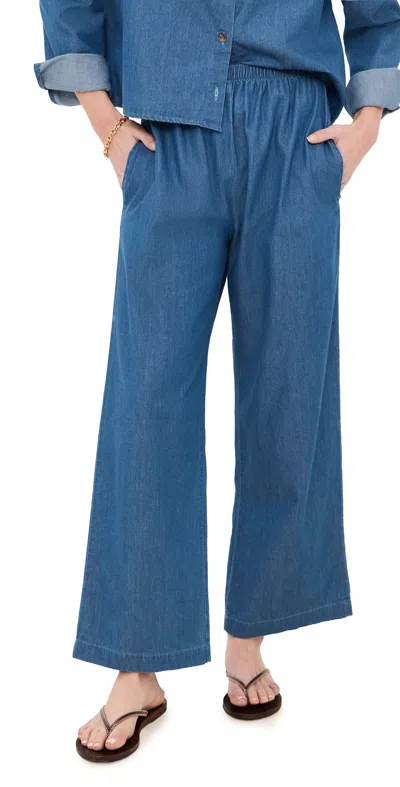 Le Bop X Mally K. Goldman Montana Pants Indigo In Blue