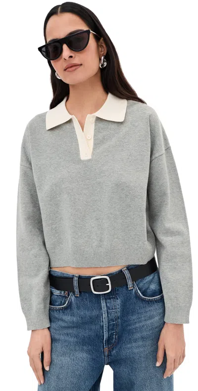 Le Bop Zadie Polo Heather Grey In Gray