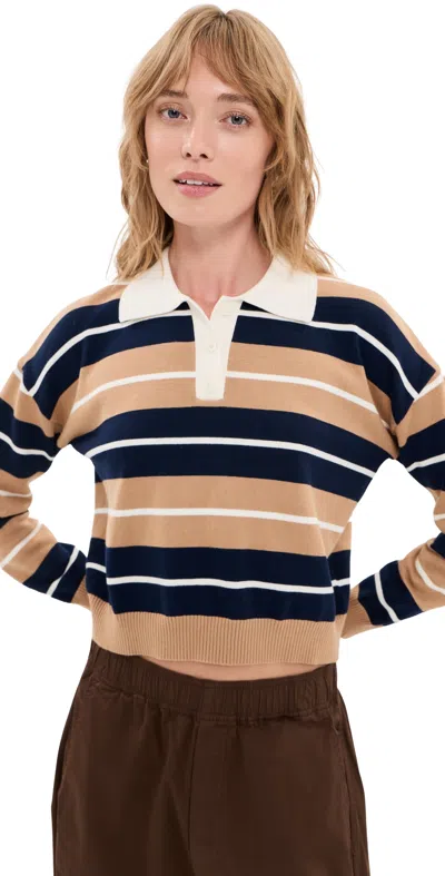 Le Bop Zadie Polo Shirt Midnight Stripe
