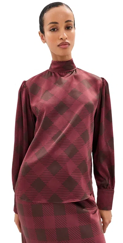 Le Bop Zaza Blouse Mahogany/brown In Multi