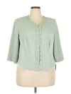 Le Bos 3/4 Sleeve Blouse In Green