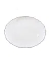 Le Cadeaux Jardin Melamine Oval Platter In Rustica Antique White