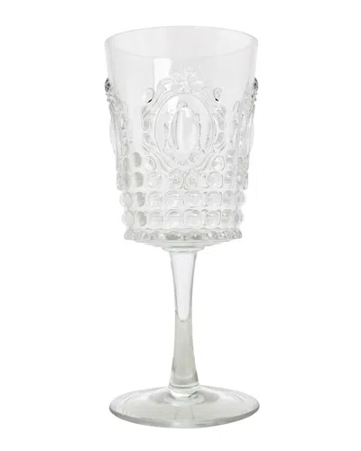 Le Cadeaux Jewel Melamine Wine Glass In Clear