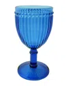 Le Cadeaux Milano Melamine Wine Glass In Blue