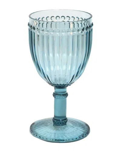 Le Cadeaux Milano Melamine Wine Glass In Teal