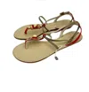 Le Capresi Women's Jeweled Crystal Rhinestones Sandals In Red In Red