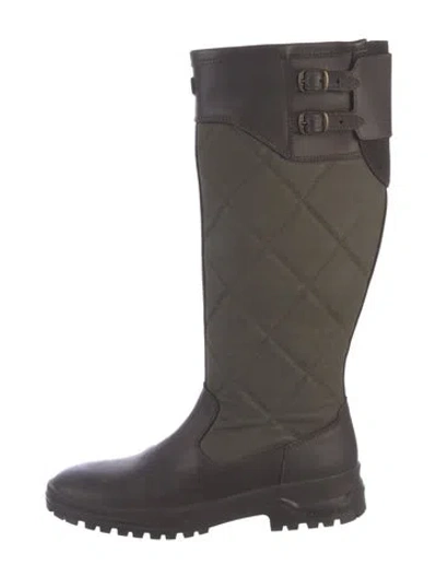 Pre-owned Le Chameau Leather Leather Trim Embellishment Riding Boots In Multi