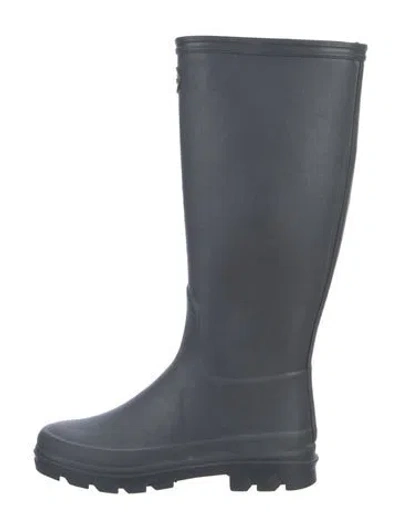 Pre-owned Le Chameau Rubber Rain Boots In Blue
