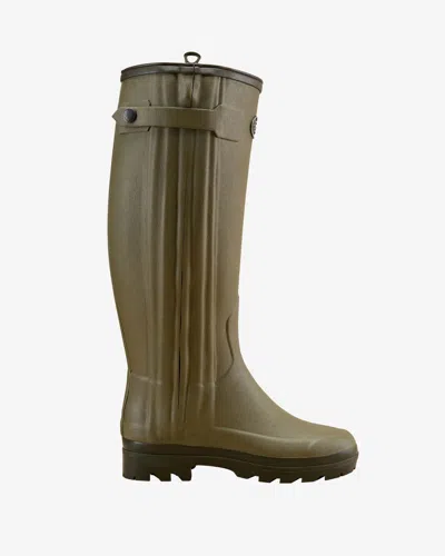 Le Chameau Women's Chasseur Neoprene Lined Wellington Boot In Brown