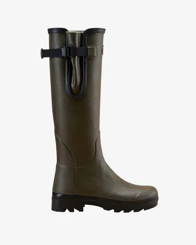 Le Chameau Women's Vierzon Jersey Lined Wellington Boot In Brown