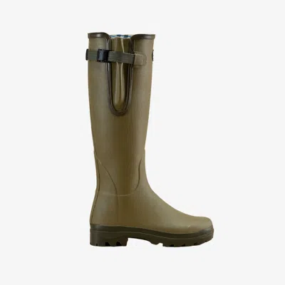 Le Chameau Women's Vierzon Jersey Lined Wellington Boot In Green