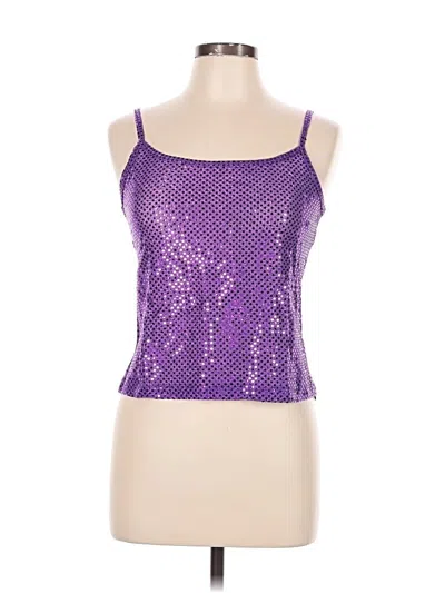 Pre-owned Le Chateau Tank Top Purple Strapless Neckline Tops