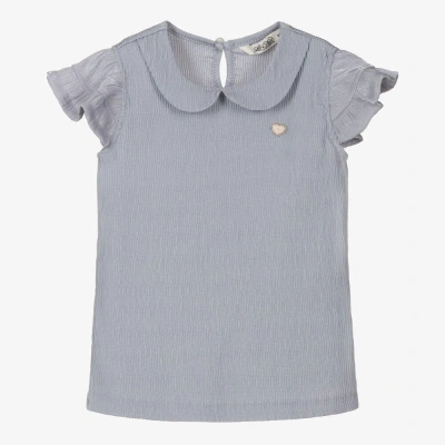 Le Chic Kids' Girls Grey Crinkle Blouse