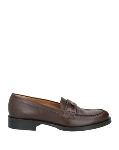 Le Claire Woman Loafers Brown Size 8 Leather