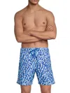 Le Club Original Men's Harmony Drawstring Swim Shorts In Blue Multi