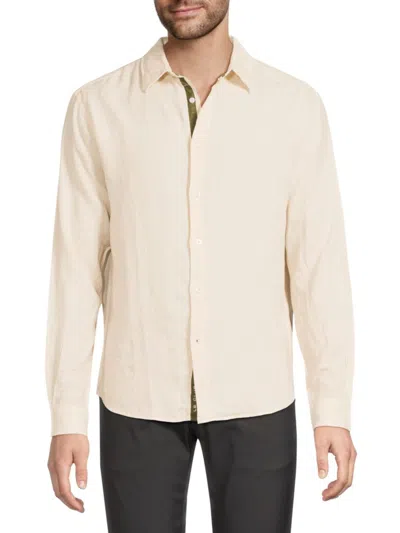 Le Club Original Men's Peter Linen Shirt In Beige