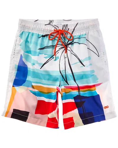 Le Club Printed Swim Trunk In Multi