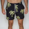 Le Club Resortwear 4.25" Le Club 4 Way Stretch Mens Swim Trunk In Black