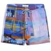 Le Club Resortwear 7" Le Club Mens Swim Trunk In Multi